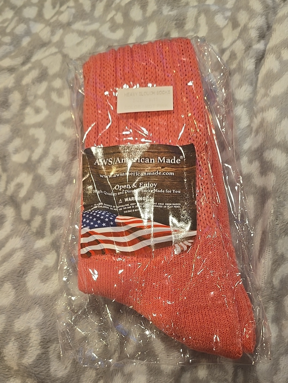 ❤️10/$10 New Pink Coral Slouch Socks